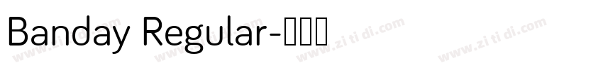 Banday Regular字体转换